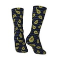 thumbnail image 5 of Uemuo Avocado Pattern Women's Crew Socks, Soft Durable Breathable Moisture-Wicking with Odor Control Cotton socks, 5 of 9