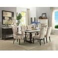 thumbnail image 4 of ACME Gerardo 72" Marble Top Dining Table in White and Espresso, 4 of 4