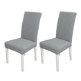 thumbnail image 1 of Amdohai 2pcs Dining Chair Slipcover, High Stretch Removable Chair Cover Washable, 1 of 7