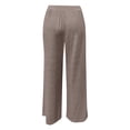thumbnail image 5 of GEWSEY Pajama Pants for Women Soft Comfy Pajama Sleep Bottoms Casual Stretch Wide Leg Lounge Pants with Pockets (Coffee, L), 5 of 6
