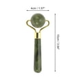 thumbnail image 2 of Unique Bargains 1 Pc Spherical Face Massager for Beauty Parlor Dark Green Natural Jade Zinc Alloy, 2 of 4