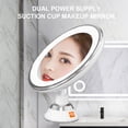 thumbnail image 3 of Touch Screen Makeup Mirror 10X Magnifying Flexible Mirror Brightness Adjustable Rechargeable 3lights LED Light Vanity Mirrors ,Widely Use, 3 of 7