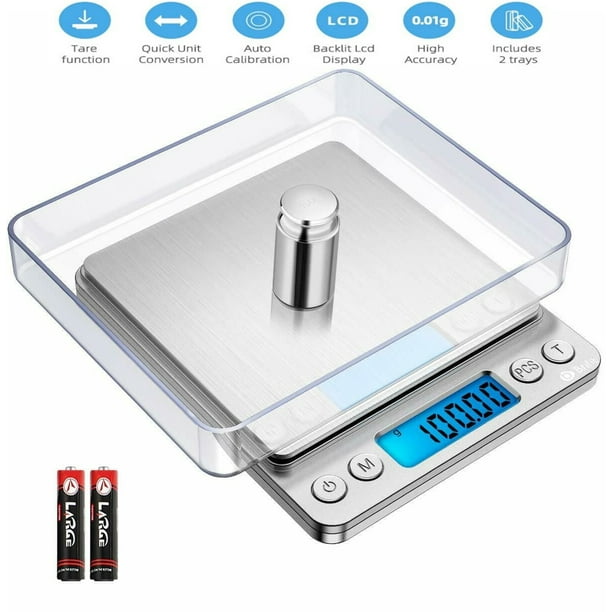 digital-kitchen-scale-stainless-steel-food-scale-accurate-digital-weight-2-trays-6-units-auto