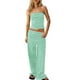 thumbnail image 1 of Conjunto de dos piezas Panadila para mujer, a rayas, verde veraniego (M), 1 of 6