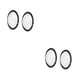 thumbnail image 1 of Matsuzay Protectores de lentes impermeables de 2 piezas para X3 - Durabilidad sin brecha para Protector Sticky Black Negro 2Conjunto, 1 of 6