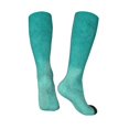 thumbnail image 5 of Lsque Teal Turquoise1 Printed Crew Socks Men's Women's LightWeight Thin Casual Calf Socks ,Knee High Socks,Cotton Socks, 5 of 9