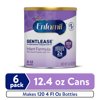 Enfamil Gentlease Easy to Digest Baby Formula for Easing Fussiness, Gas, Spit-up, 12.4 oz, Can, 6 count