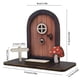 thumbnail image 3 of Xihbxyly Puerta de Árbol En Miniatura, Decoración de Jardín de Hadas de Madera, Diseño de Ventana Hueca, Decoración de Árbol para Exteriores, Complementos para El Hogar o El Jardín, Regalo para Ocasi, 3 of 6