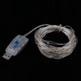 thumbnail image 3 of 10m 100led usb accionado cable de luz de alambre de hilo + control remoto colorido Sunnimix Cadena de luces LED de hadas, 3 of 8