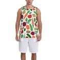 thumbnail image 4 of Easygdp Skull and Flowers Men's Mesh Basketball Jersey Quick Drying Sleeveless Shirts Fitted Muscle Tank Tops Sport Round Neck T-Shirt - Small, 4 of 9