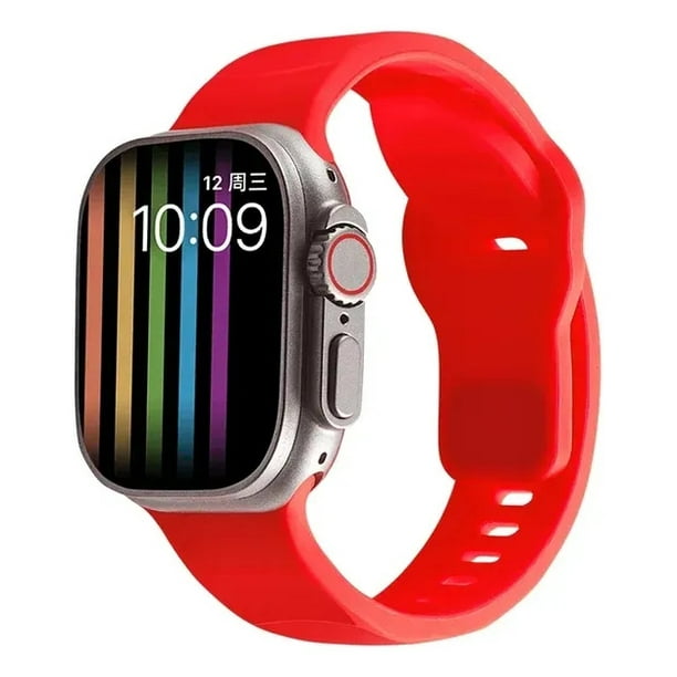 Correa Silicón Suave Sport Para Apple Watch Series Ultra, Se, 1, 2, 3, 4, 5, 6, 7, 8, 9, 10