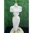 thumbnail image 3 of Conjunto Blusa Con Olan Y Falda Ajustable Casual De Mujer Color Blanco Talla Unitalla Marca Emil SaEs, 3 of 4