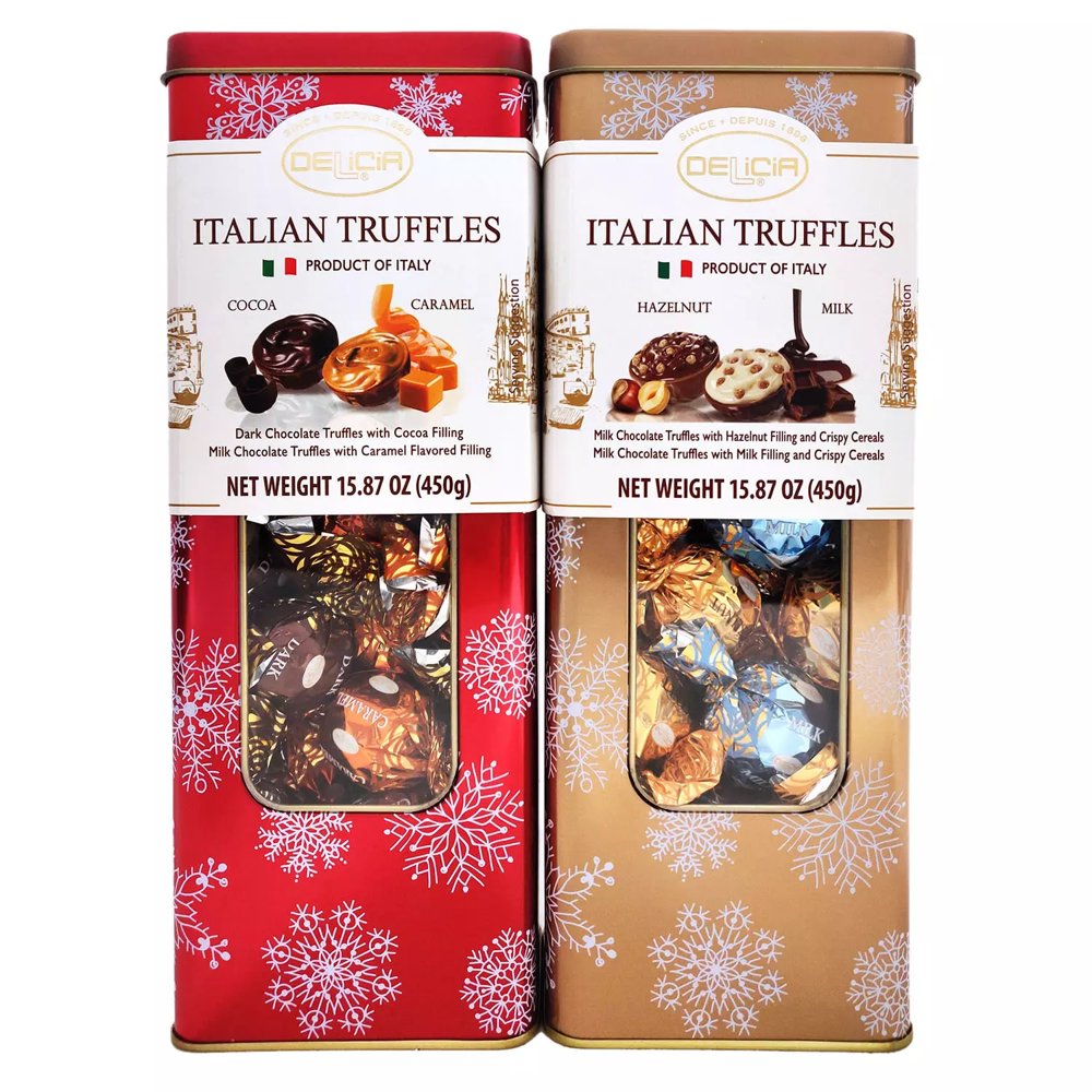 Delicia DuoPack Italian Truffles, 15.87 Ounce (2 Count)