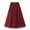 Wine, variant on Mrat Long Tulle Skirt Women's Solid Color Ruffled Mesh Skirt High Waist Prom Poached Skirt Half-Length Skirt Elastic Waist Pleated Skirt S-159 Purple M