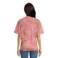 No Boundaries Juniors and Juniors Plus Tie Dye Graphic Boyfriend Tee