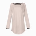 thumbnail image 6 of Towmus Womens Long Sleeve Shirts Loose Fit Crew Neck Trend Fall and Winter Clothes Going Out Basics Tees, 6 of 6