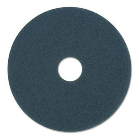 16 in. Standard Diameter Polishing Scrub Floor Pads - Blue