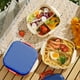 thumbnail image 4 of Xihbxyly Lonchera Portátil, Diseño Multicompartimento, Apta para Microondas, Ligera y Fácil de Transportar, Ideal para La Escuela, La Oficina y Picnics. Material Apto para Alimentos. Tamaño: 18,5 X 1, 4 of 7