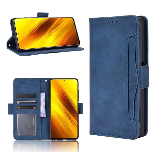 Funda Cartera Magnética para Xiaomi POCO X3 PRO- Tarjetero Desmontable, Cuero PU, Soporte