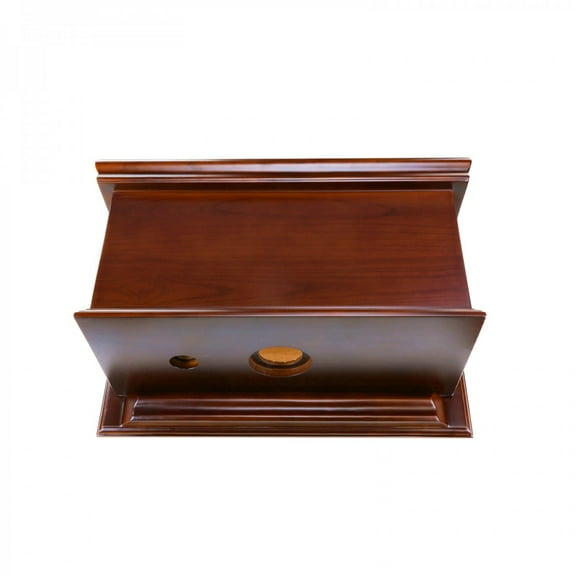 Renovators Supply Dark Oak Hardwood Flat Panel High Tank Toilet Part Tank Only