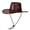 Red, variant on Jamicy Unisex Cowboy Hats Vintage Sun Hat Large Brim Western Cowboy Hat for Men Women Travel And Outdoor Activities