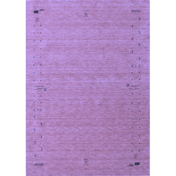 Ahgly Company Indoor Rectangle Abstract Blue Contemporary Area Rugs, 7' x 10'
