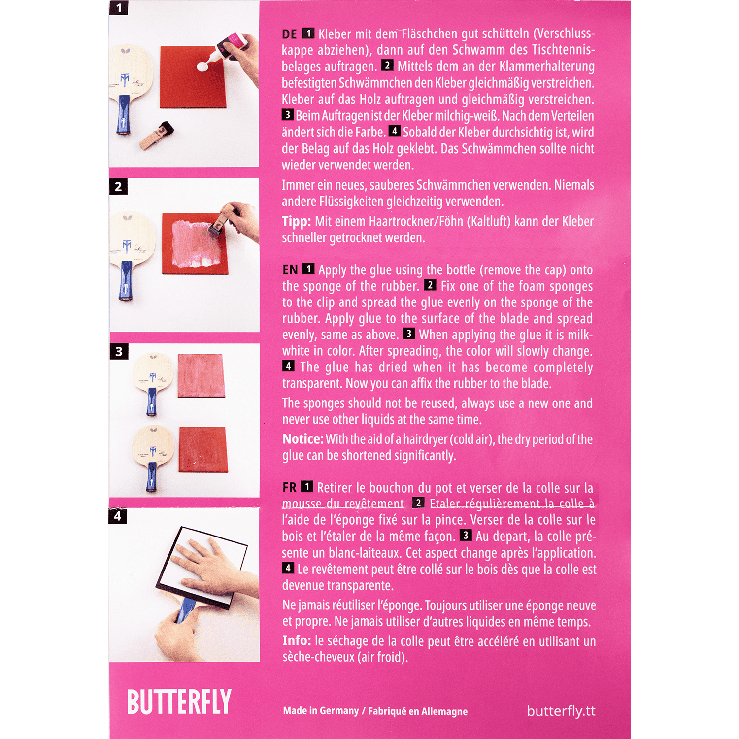 Butterfly Free Chack Pro II 500ml