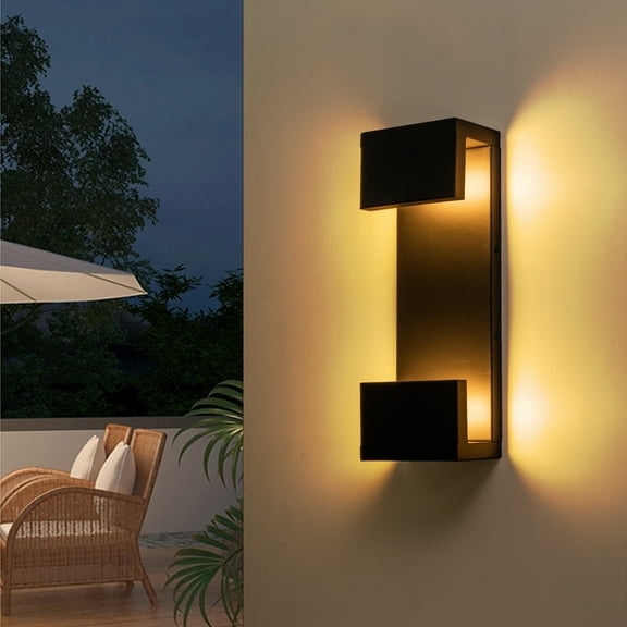 15"Modern Outdoor led Wall Sconce
