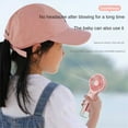 thumbnail image 3 of Portable Handhold Cooling Fan Spray USB Charging Mini Air Cooler Rechargeable(Pink), 3 of 6