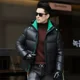 thumbnail image 5 of Chaqueta corta de plumón a cuadros con bloques de color, gorro extraíble, relleno de plumón de pato, ropa de diseñador para hombre, chaqueta de invierno 2024 para hombre, abrigo para hombre, 5 of 5