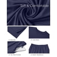 thumbnail image 5 of MINTREUS Lounge Sets for Women Knit Short Sleeve Tops and Long Pants Soft Comfy Pajamas Set Oversized 2 Piece Outfits S-4X, 5 of 8