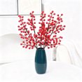 thumbnail image 4 of Découpages en Plastique, Baies Rouges Artificielles et Fruits Rouges Décoration de Pot de Fleurs de Noël pour Bureau, 4 of 6