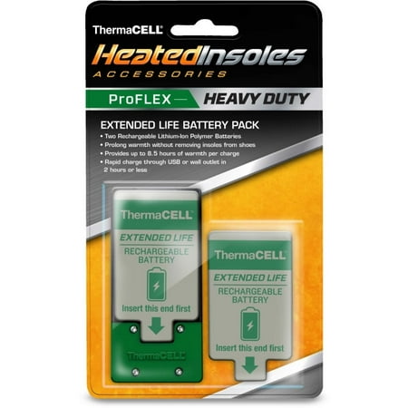 Extended Life 6 Cell Battery - ThermaCELL Extended Life Battery Pack for ProFLEX Heavy Duty Heated Insoles