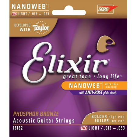 Rare Phosphor Bronze Acoustic Guitar - Elixir Nanoweb Phosphor Bronze Hd Light Gauge Acoustic Strings
