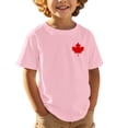 thumbnail image 1 of T-Shirt Graphique de Festival pour Garçons, Imprimé Graphique du Drapeau Canadien, Col Rond, Manches Courtes, Blouse, T-Shirts Graphiques pour Filles de la Fête du Canada, Décontracté Patriotique, Haut de Festival de la Fête du Canada pour Filles, 1 of 5