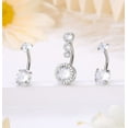 thumbnail image 5 of Briana Williams 6PCS 14G Dangle Belly Button Rings for Women Belly Piercing CZ Inlaid, 5 of 6