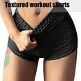 thumbnail image 3 of Vaslanda Booty Shorts for Women Workout Shorts Brazilian Textured Butt Lift Gym Shorts, 3 of 6
