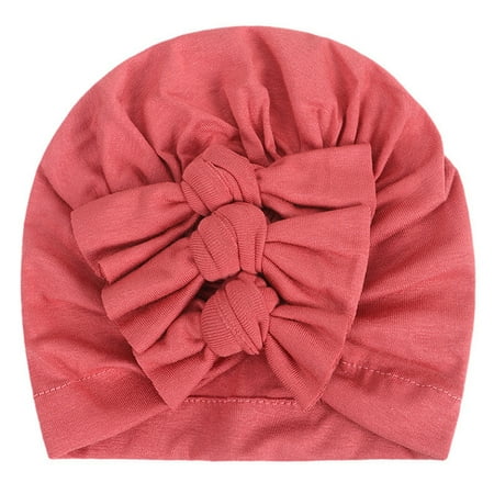 

Relanfenk Baby Hats Children s Flower Soft Girl Boy Turban Cap Bowknot Hat