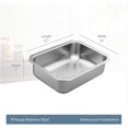 thumbnail image 3 of Moen Gs18192l 1800 Series 23-1/2" Undermount Single Basin Stainless Steel Kitchen Sink -, 3 of 6