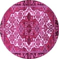 thumbnail image 1 of Ahgly Company Indoor Round Persian Pink Traditional Area Rugs, 6' Round, 1 of 4