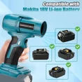 thumbnail image 3 of 350W Cordless Handheld Leaf Blower For Makita 18V Violent Blower Mini Jet Fan, 3 of 9