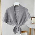 thumbnail image 2 of Krdevn Lightweight Openwork Wrap Shawl Cover Up Versatile Fashionable Beach Cape Knitted Cardigan for Elegant Daily Wear,Size:One Size, 2 of 3