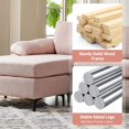 thumbnail image 4 of XIZZI 100" Modular Sectional Sofa Couch, L Shaped 3-Seat Comfy Sofas with Reversible Chaise, Modern Lounge Couches for Living Room Office Dorm-Pink, 4 of 10