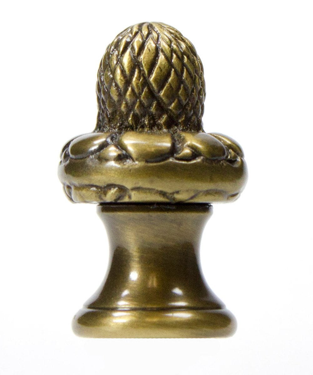 Antique Brass Acorn Finial 1.5"h
