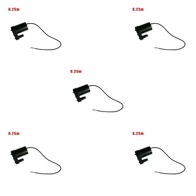 facefd 1/2/3/5 Micro Submersible Pump Water Pump Fish Tank Aquarium Fountain Low Noise DC Motor Submersible Water Pump Fish Tank Accessory HeiLi line 0.25M 5PCS