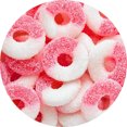 thumbnail image 2 of Albanese Professional Watermelon Gummi Rings – Juicy Candy-Melon Softness & Sparkling Sanding Sugar Coating, 4.5 lb. Bulk Bag – Wholesale 4/Case Master Pack (18 lbs. Total), 2 of 2