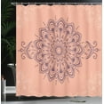 thumbnail image 3 of Ambesonne Oriental Shower Curtain, Mandala Art Design Floral, 69"Wx75"L, Dark Indigo, 3 of 4