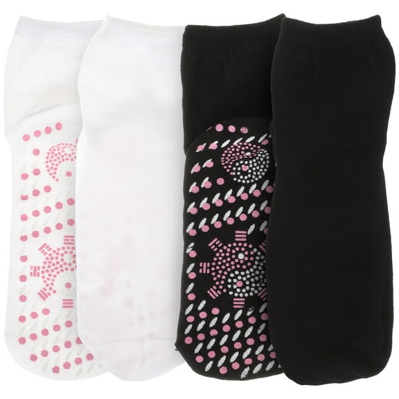 2 Pairs Warm Socks Heated Rechargeable Outdoor Women's Snowboarding Winter Self Heating Feet Thermal Cotton and