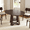 Walnut01, variant on Gewnee Extendable MDF Dining Table with 2 Leaves, Open Storage Shelf for Dining Room & Small Spaces, Walnut