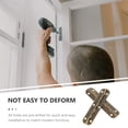 thumbnail image 4 of 2 Sets Cabinet Hinges Cabinet Hinge Bisagras Para Gabinetes Mini Hinges Window Hinges Piano Hinge Wooden Box Strip Iron, 4 of 6